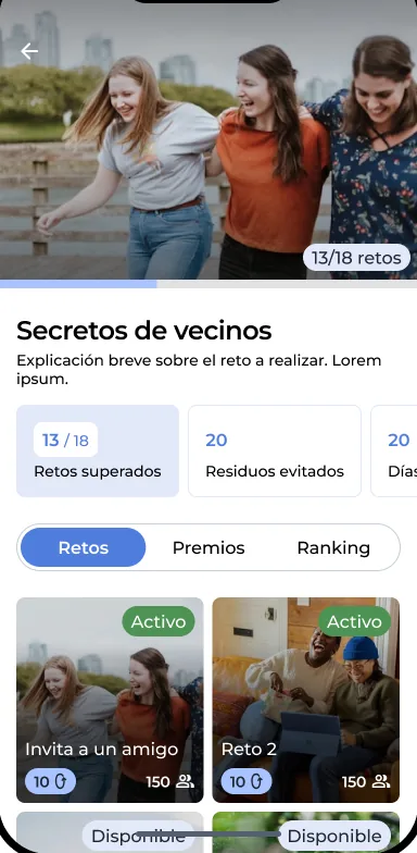 Captura de la app Go Zero Waste